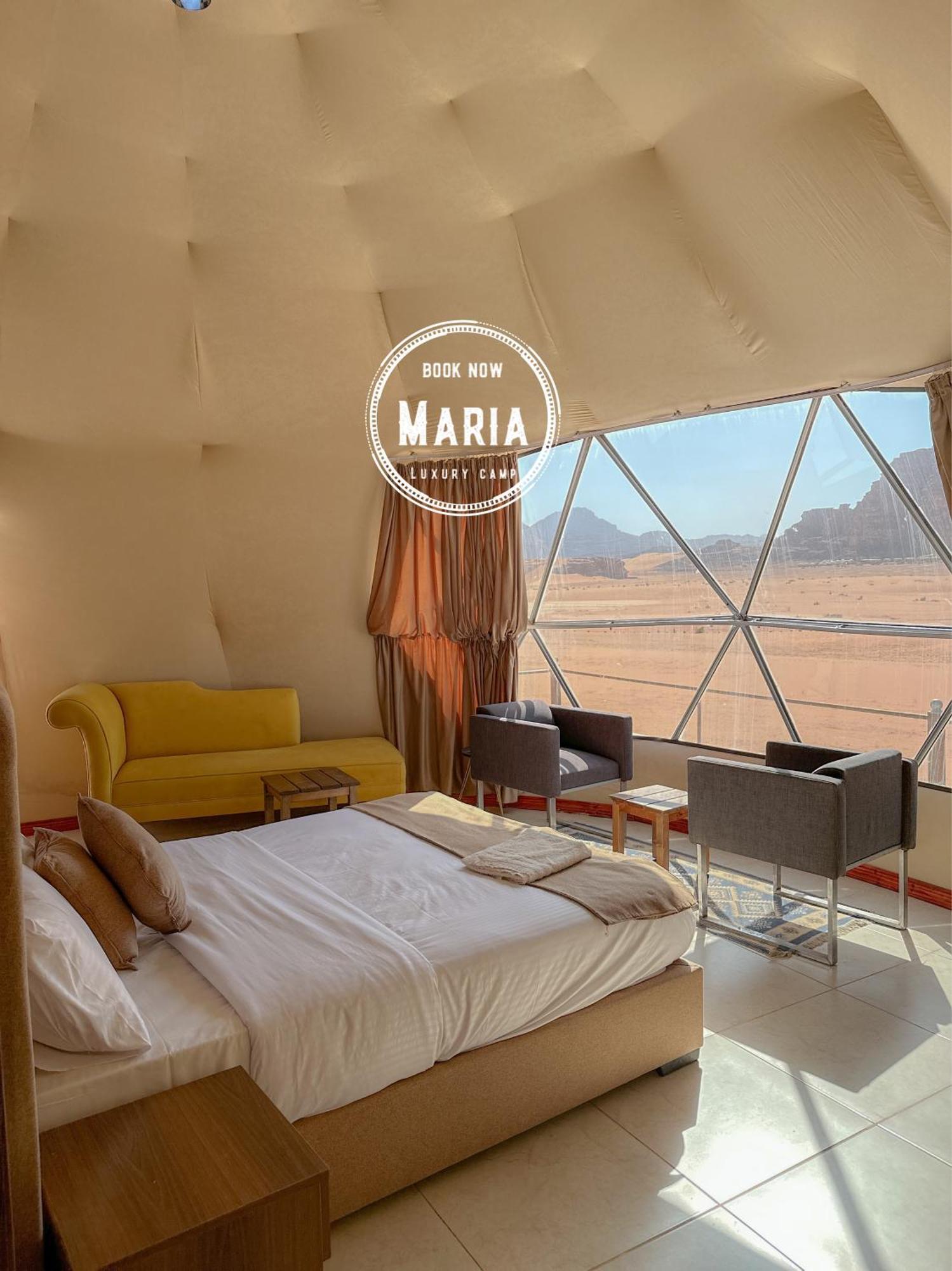 Rum Maria Luxury Camp & Bubble Rooms Wadi Rum Exterior foto